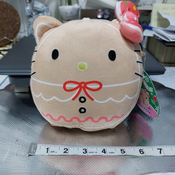 Squishmallows Hello Kitty Gingerbread Squish Soft Squeezable Cutie - Picture 3 of 6